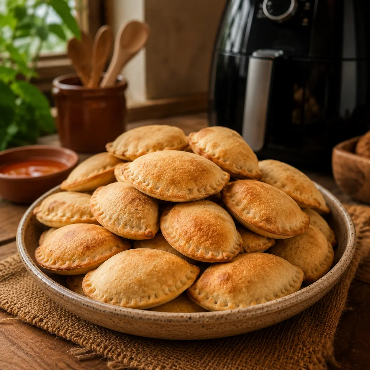 Empanaditas al horno hechas en Air Fryer